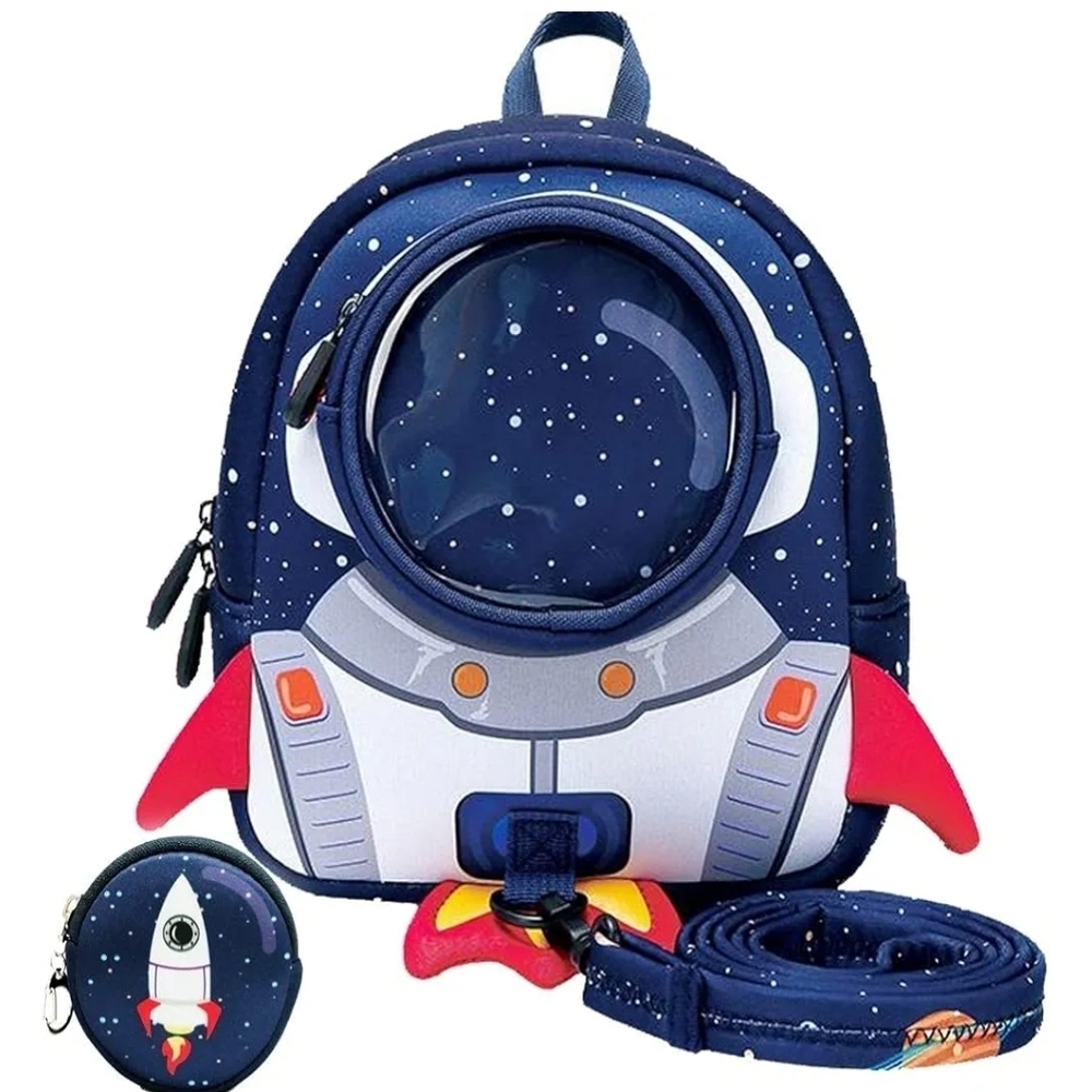 Space Adventure Kids Backpack Set - Blue